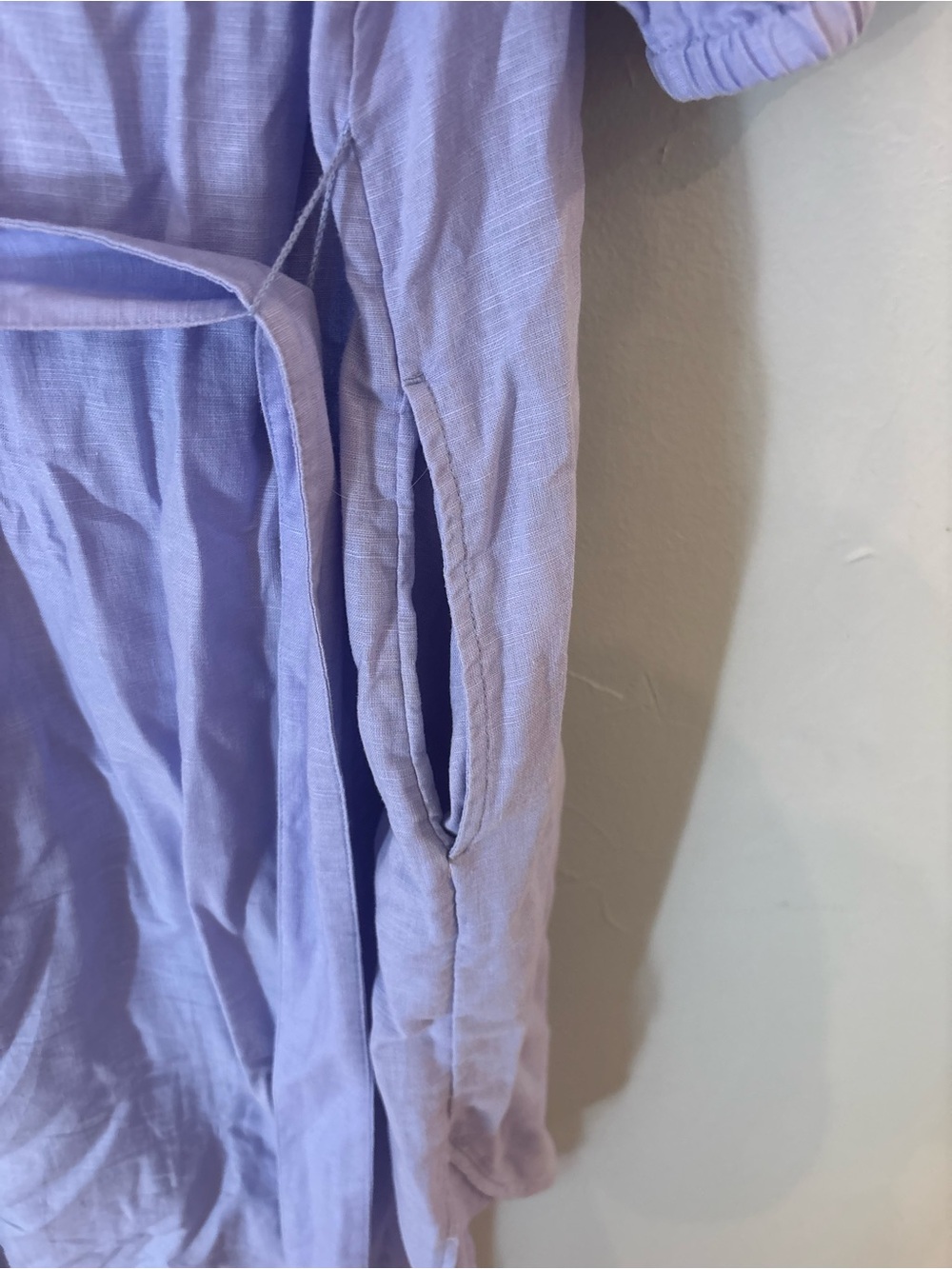 GAP Lavender Button-Front Puff Sleeve Dress - Picture 5 of 5